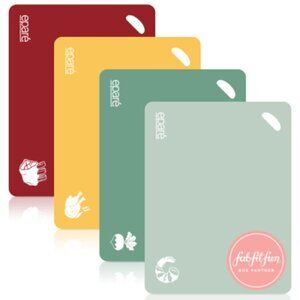 Epare BPA Free Cutting Board Set of 4 NEW #2233-E
